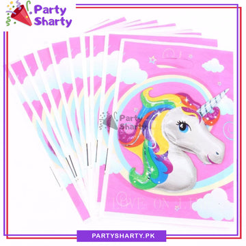 Unicorn Theme Goody Bag Pack Of 10 For Unicorn Theme Favor Bags
